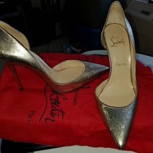 Metallic Gold Iriza D'Orsay Pumps